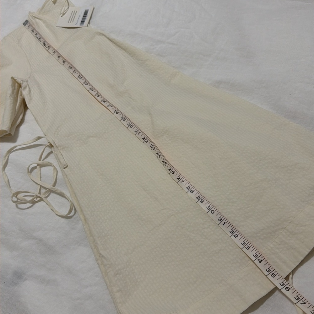 Everlane mini wrap dress organic cotton with stretch - Picture 8 of 9